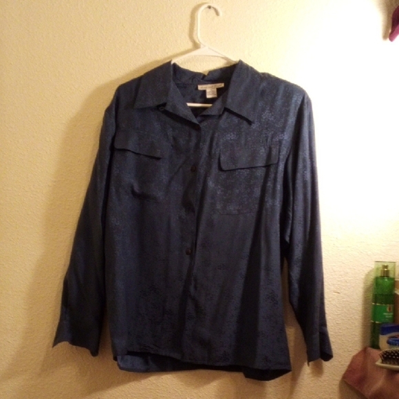 Anna And Frank Tops - Anna And Frank Navy Button Down Shirt